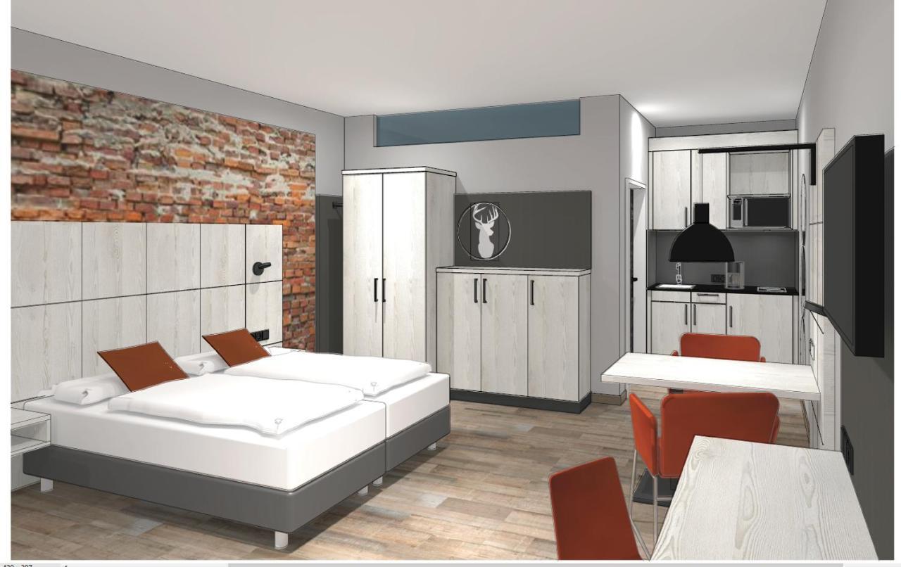 Boardinghouse Hirsch - Apartments In Kork Kehl ภายนอก รูปภาพ